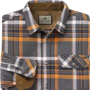 Legendary Whitetails Men's Buck Camp Flannel, Long Sleeve Plaid Button Down XLT